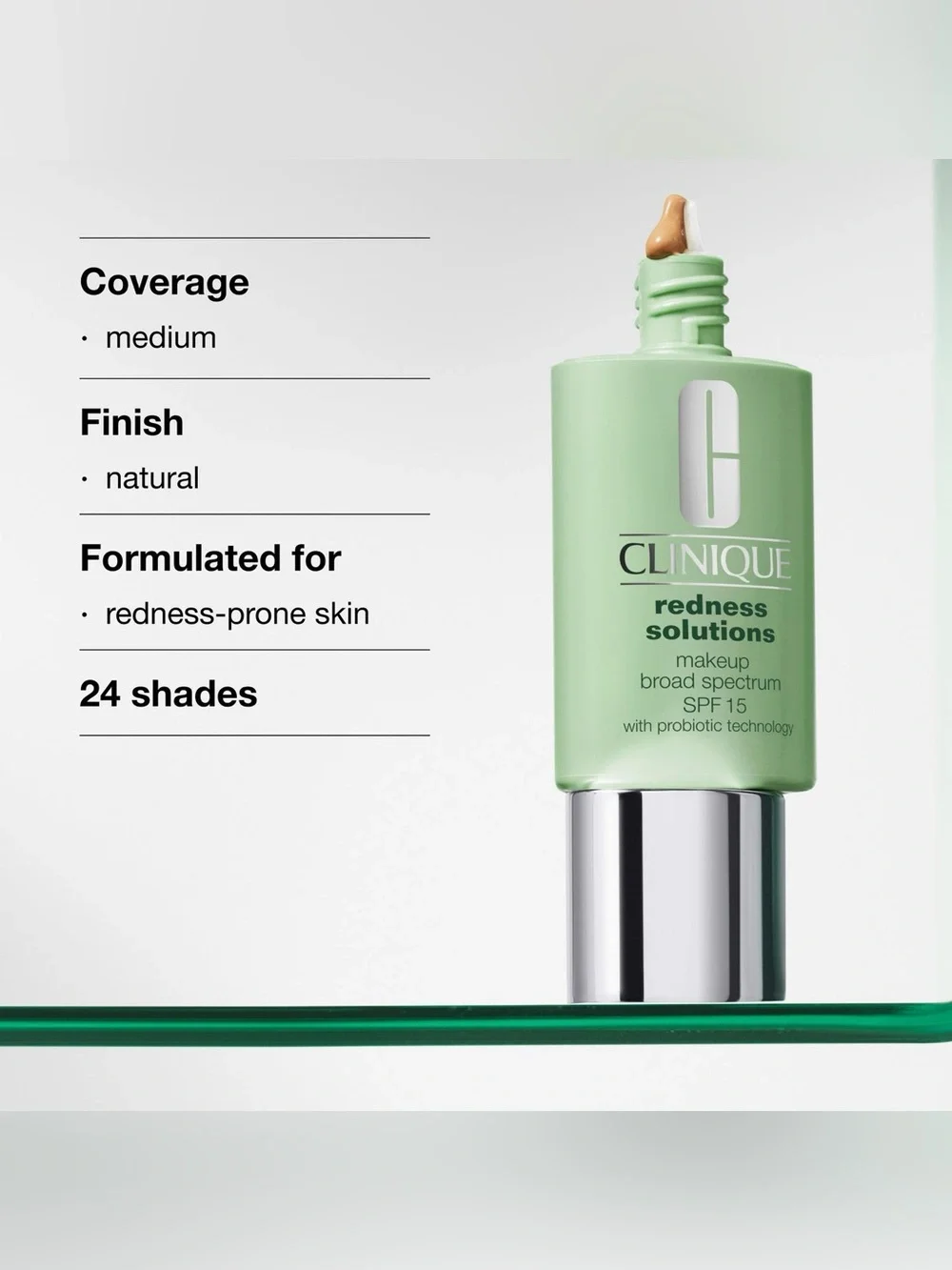Redness Solutions Makeup Broad Spectrum SPF 15 With Probiotic Technology Foundat
